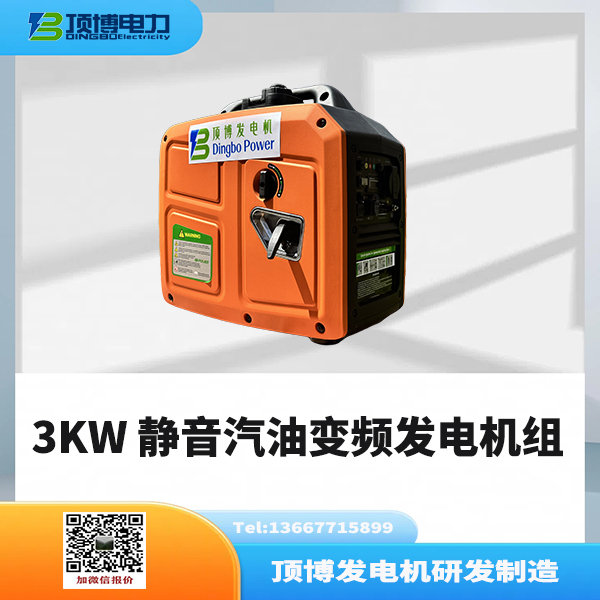 3KW手提式变频汽油发电机